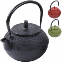 Teekanne aus Gusseisen 1250 ml rot