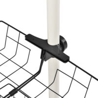 Kleiderständer Teleskop Garderobe mit Korb