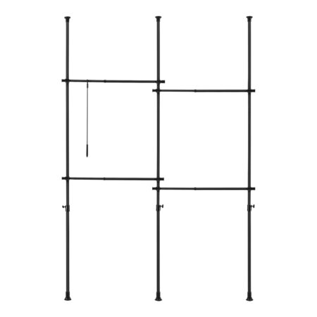 Teleskopgarderobe Kemi mit 4 Garderobenstangen 150 - 230cm