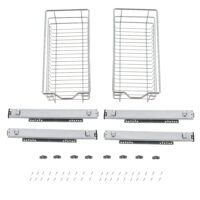 2x Teleskopschublade 30cm Schrankbreite inklusive Schienen