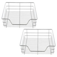 2x Teleskopschublade 50cm Schrankbreite inklusive Schienen