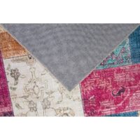Teppich Patchwork 170x120cm pflegeleichter Kurzflor