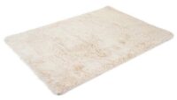Teppich Shaggy Hochflor flauschig 160x120cm ~ hellbraun