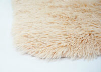 Teppich Shaggy Hochflor flauschig 160x120cm ~ hellbraun