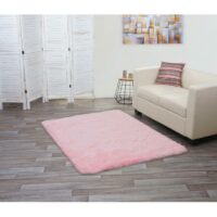Teppich Shaggy Hochflor flauschig 160x120cm ~ rosa