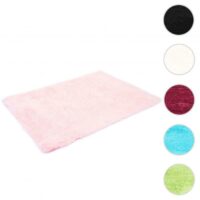 Teppich Shaggy Hochflor flauschig 160x120cm ~ rosa