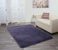 Teppich Shaggy Hochflor flauschig 200x140cm dunkellila
