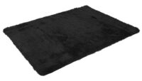 Teppich Shaggy Hochflor flauschig 200x140cm ~ schwarz