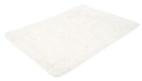 Teppich Shaggy Hochflor flauschig 200x140cm ~ weiss