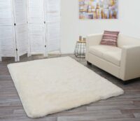 Teppich Shaggy Hochflor flauschig 230x160cm ~ creme