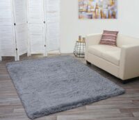 Teppich Shaggy Hochflor flauschig 230x160cm ~ grau