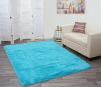 Teppich Shaggy Hochflor flauschig 230x160cm ~ türkis