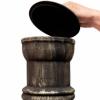 Terrassenofen Feuerstelle aus Gusseisen 112cm hoch