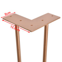 4er Set Hairpin 12.5 cm x 72 cm x 5 cm 2 Streben Tischbeine Makers