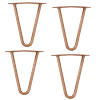 4er Set Hairpin 12.5 cm x 15 cm x 5 cm 2 Streben Tischbeine Makers
