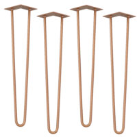 4er Set Hairpin 12.5 cm x 72 cm x 5 cm 2 Streben Tischbeine Makers