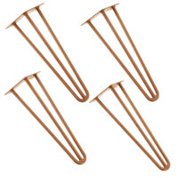 4er Set Hairpin 12.5 cm x 40 cm x 5 cm 3 Streben Tischbeine Makers