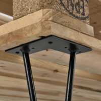 4er Set Hairpin 12.5 cm x 20 cm x 5 cm 2 Streben Tischbeine Makers