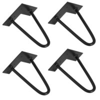 4er Set Hairpin 12.5 cm x 20 cm x 5 cm 2 Streben Tischbeine Makers