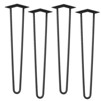 4er Set Hairpin 12.5 cm x 72 cm x 5 cm 2 Streben Tischbeine Makers