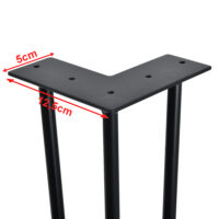 4er Set Hairpin 12.5 cm x 30 cm x 5 cm 3 Streben Tischbeine Makers