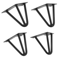 4er Set Hairpin 12.5 cm x 15 cm x 5 cm 3 Streben Tischbeine Makers