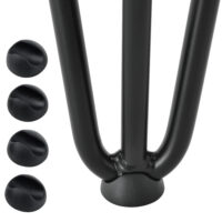 4er Set Hairpin 12.5 cm x 20 cm x 5 cm 3 Streben Tischbeine Makers