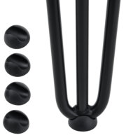 4er Set Hairpin 12.5 cm x 40 cm x 5 cm 3 Streben Tischbeine Makers