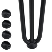 4er Set Hairpin 12.5 cm x 72 cm x 5 cm 3 Streben Tischbeine Makers