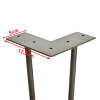 4er Set Hairpin 12.5 cm x 72 cm x 5 cm 2 Streben Tischbeine Makers