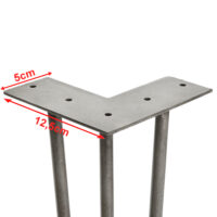 4er Set Hairpin 12.5 cm x 20 cm x 5 cm 3 Streben Tischbeine Makers