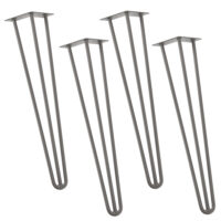 4er Set Hairpin 12.5 cm x 72 cm x 5 cm 3 Streben Tischbeine Makers