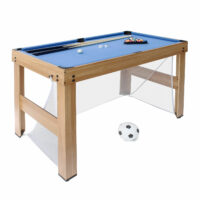 Tischkicker 20 in1 Multiplayer Spieletisch 174x107x60cm Eiche-Optik