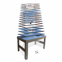 Tischkicker 20 in1 Multiplayer Spieletisch 174x107x60cm anthrazit-grau