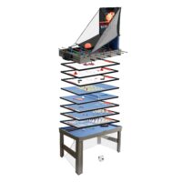 Tischkicker 20 in1 Multiplayer Spieletisch 174x107x60cm anthrazit-grau