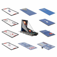 Tischkicker 20 in1 Multiplayer Spieletisch 174x107x60cm anthrazit-grau