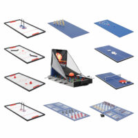 Tischkicker 20 in1 Multiplayer Spieletisch 174x107x60cm schwarz