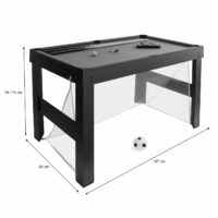 Tischkicker 20 in1 Multiplayer Spieletisch 174x107x60cm schwarz