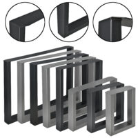 Tischbeine Metall 2er-Set Tischgestell 30x43 cm