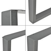 Tischbeine Metall 2er-Set Tischgestell 70x72 cm
