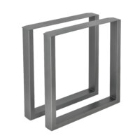 Tischbeine Metall 2er-Set Tischgestell 70x72 cm