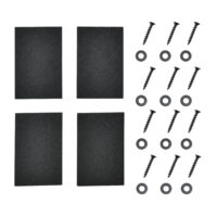 Tischbeine Metall 2er-Set Tischgestell 30x43 cm grau