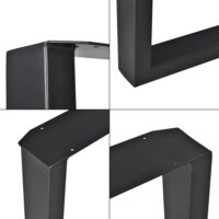 Tischbeine Metall 2er-Set Tischgestell 30x43 cm