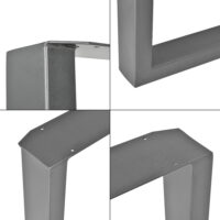 Tischbeine Metall 2x Tischgestell Sitzbank Tischkufen 30x43cm