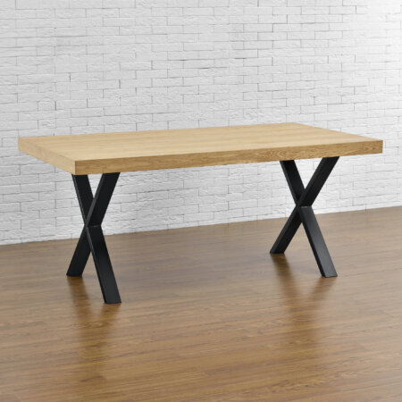 Tischbeine Metall 2er-Set Tischgestell Tischkufen 69x72cm