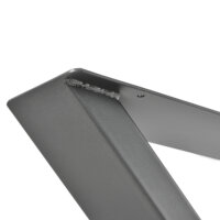 Tischbeine Metall 2er-Set Tischgestell Tischkufen 69x72cm