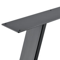 Tischbeine Metall 2er-Set Tischgestell 70x10x72 cm