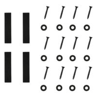 Tischbeine Metall 2er-Set Tischgestell 70x10x72 cm