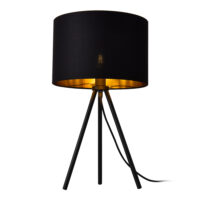 Tischlampe Metz E14 Max. 40W mit Metallfüssen Schwarz