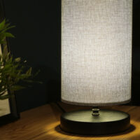 Tischlampe Milton 1xE14 Grau